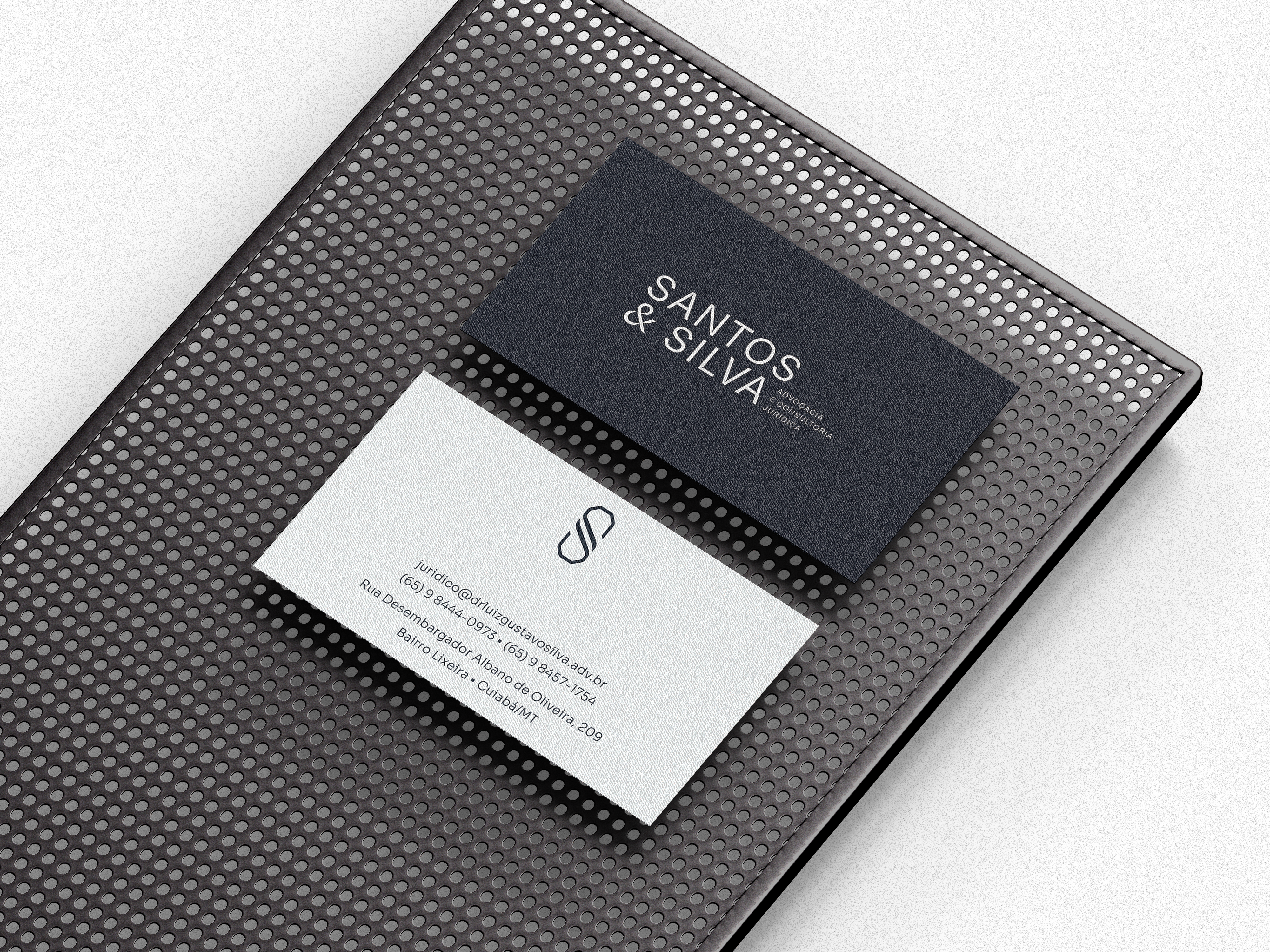 Identidade visual Santos & Silva Advocacia